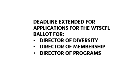 WTSCFL Deadline Extended