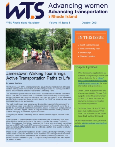 WTS Rhode Island 3Q 2021 Newsletter Thumbnail