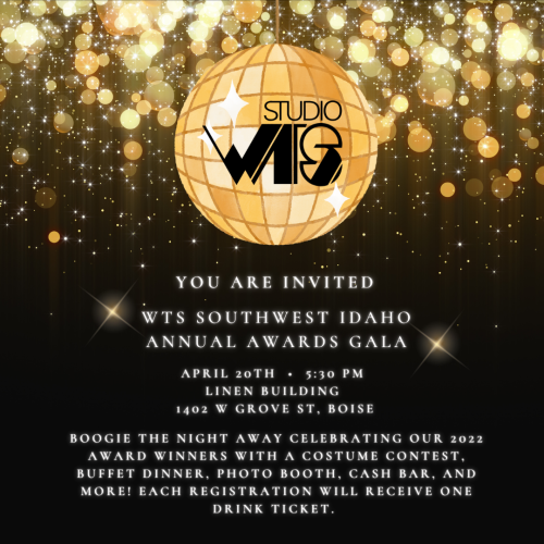 Gala invitation with disco ball