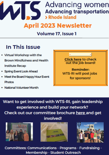 April 2023 Newsletter - WTS RI
