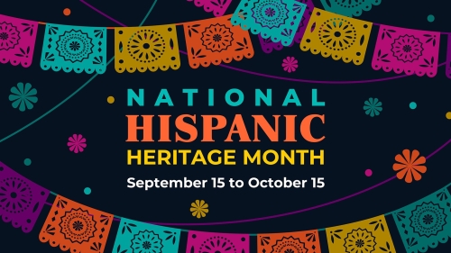 Graphic of National Hispanic Heritage Month