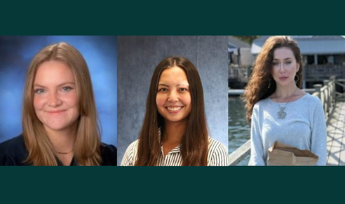 Headshots of three WTS Boston 2024 Emerging Professionals