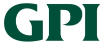 GPI Logo consisting of dark green capital letters G, P, I