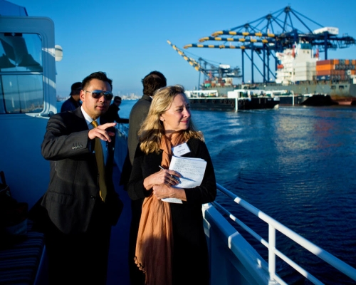 Ports of Los Angeles and Long Beach Tour Photos © John Livzey