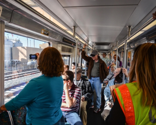 Expo Line Phase 2 Preview Photos © John Livzey