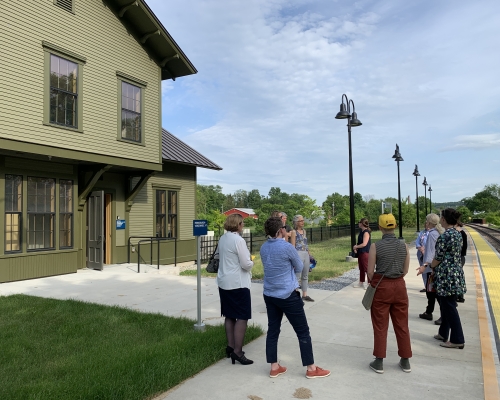 Vergennes May 2022 Tour at the train station
