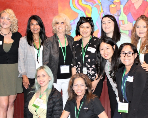 10 women at mixer