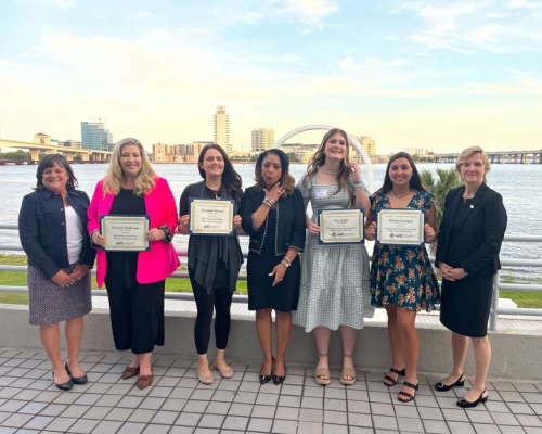 Scholarship Winners with WTSi Chair