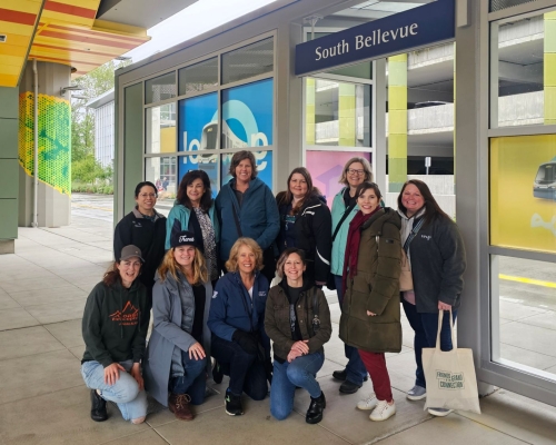 WTS Puget Sound Chapter at South Bellevue Station for East Link Extension opening day (2)