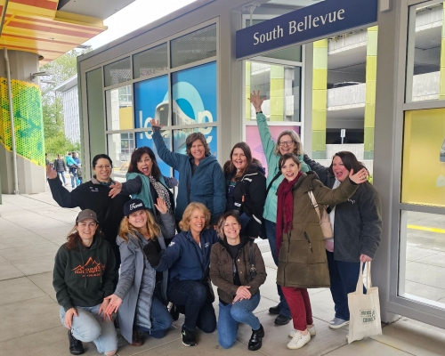WTS Puget Sound Chapter at South Bellevue Station for East Link Extension opening day (3)
