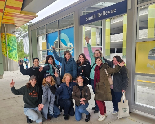 WTS Puget Sound Chapter at South Bellevue Station for East Link Extension opening day (4)