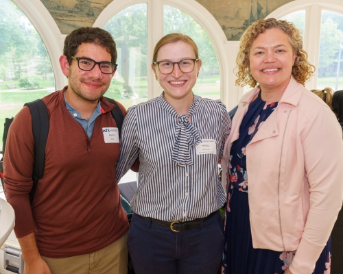 Scholarship winner and attendees