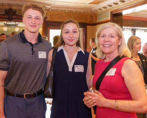 Scholarship winner and attendees