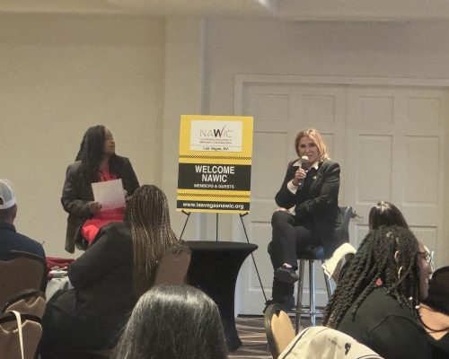 Leesa Patterson and Councilwoman Victoria Seaman