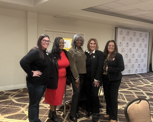 L-R: NAWIC President, Dawn Barnes, Leesa Patterson, Tricia Braxton, Councilwoman Victoria Seaman, WTS President, Maria Brace