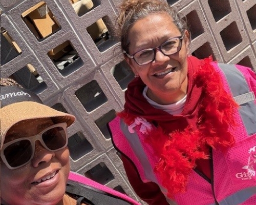 Volunteer selfie
