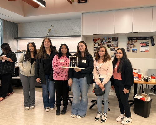 Students at career day
