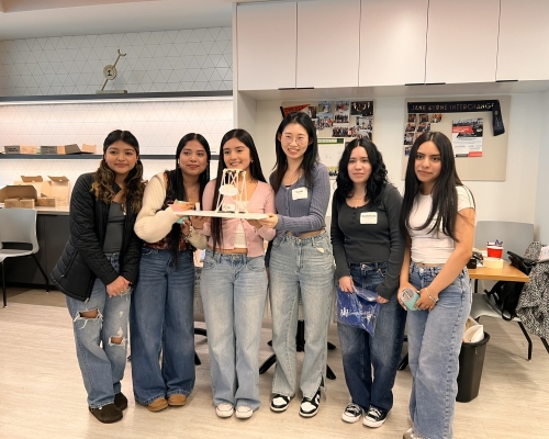 Students at career day