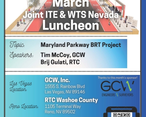 Joint Nevada ITE & WTS Luncheon - March 2025