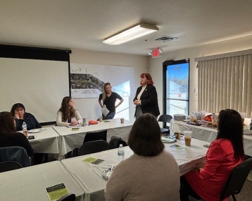 Erin Breen presenting