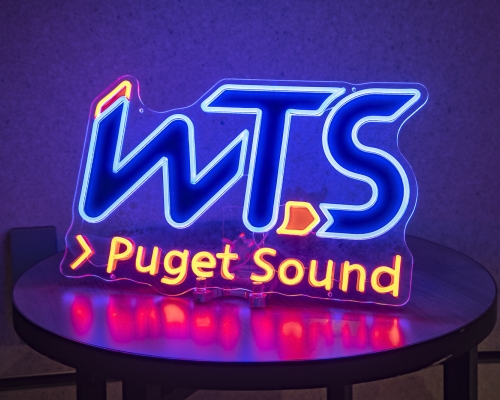 WTS Puget Sound neon sign