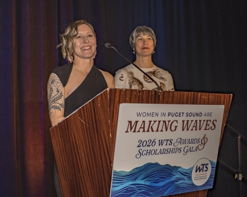 From left: Cora Johnson (President) and Emily Yasukochi (Past President)