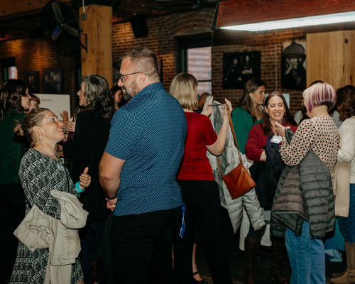 A large group of people gathered at Wynkoop Brewery for the annual awards gala.