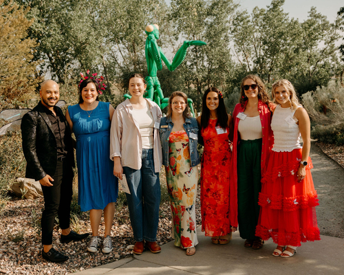 A group of people smiling for a photo. Photos by Brooke Silverman