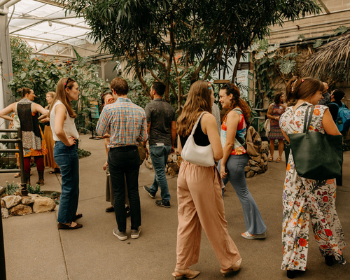 A group of people in the Butterfly room. Photos by Brooke Silverman