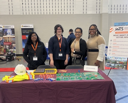 May 2026 WTS DE Booth at the DelDOT Bridge Competition
