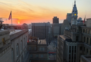 GPI photo Sunrise at GPI philly office